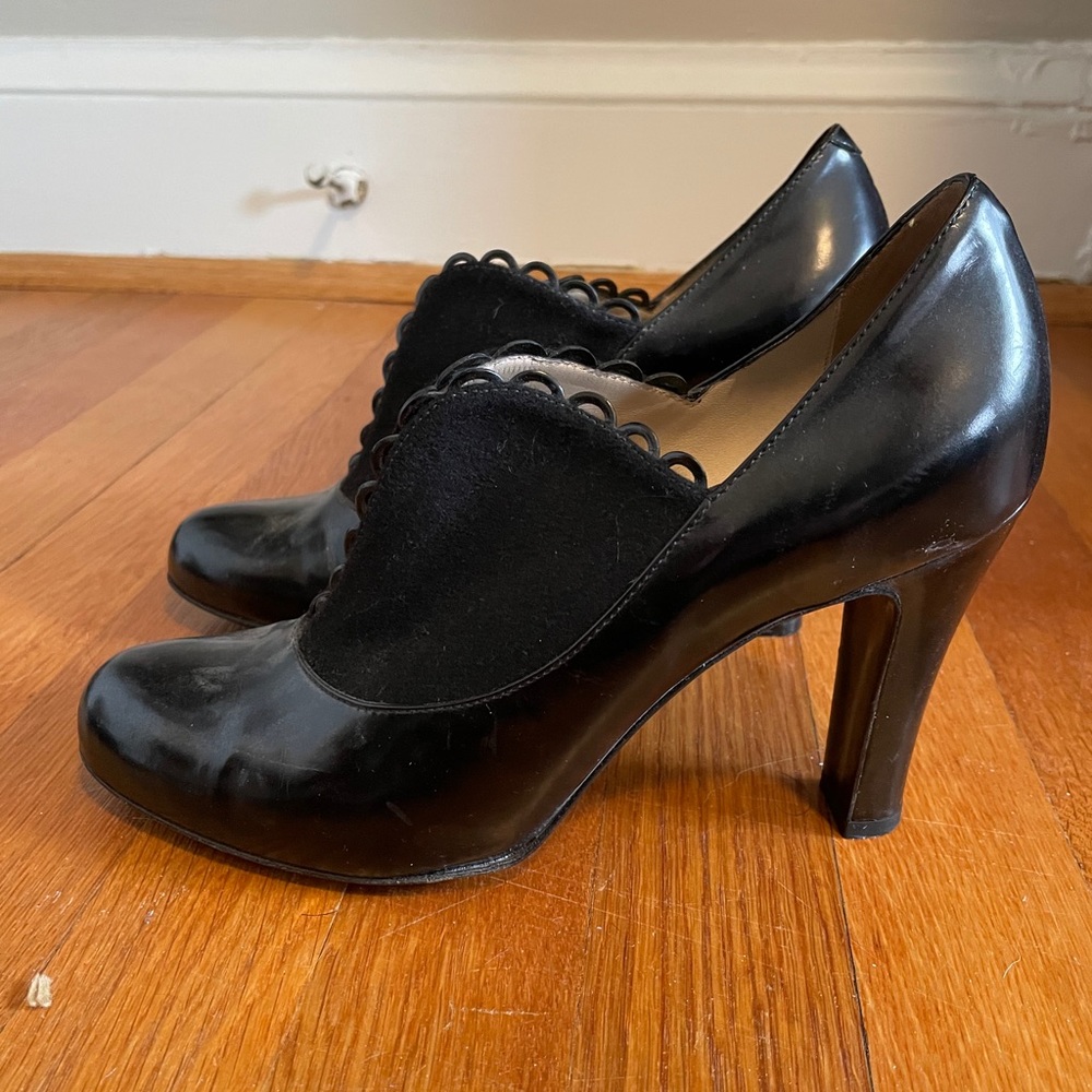 Armani black booties